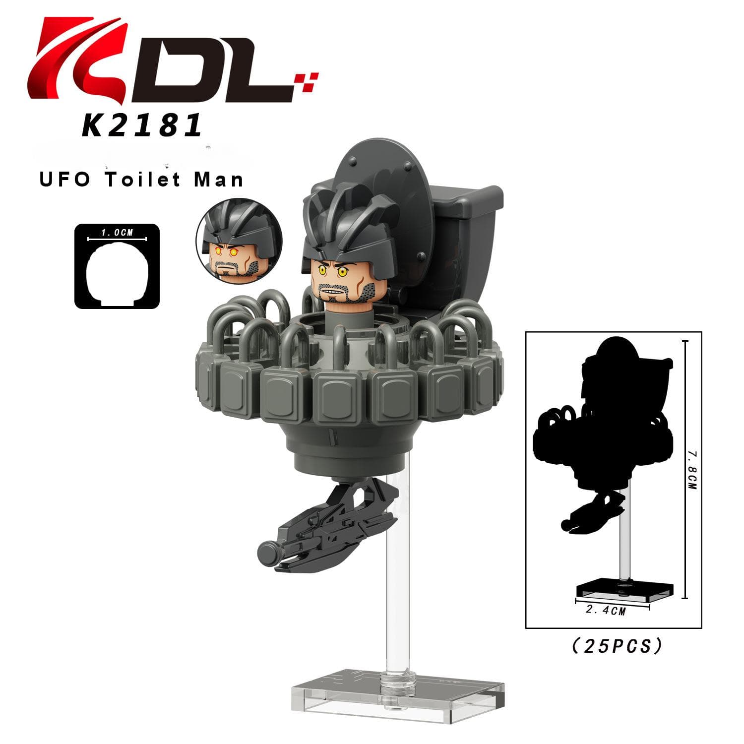 KDL825 UFO Building Blocks Titan TVman Cameraman Speakman Monitorman Gman Detainer Astro Figures Bricks Toys