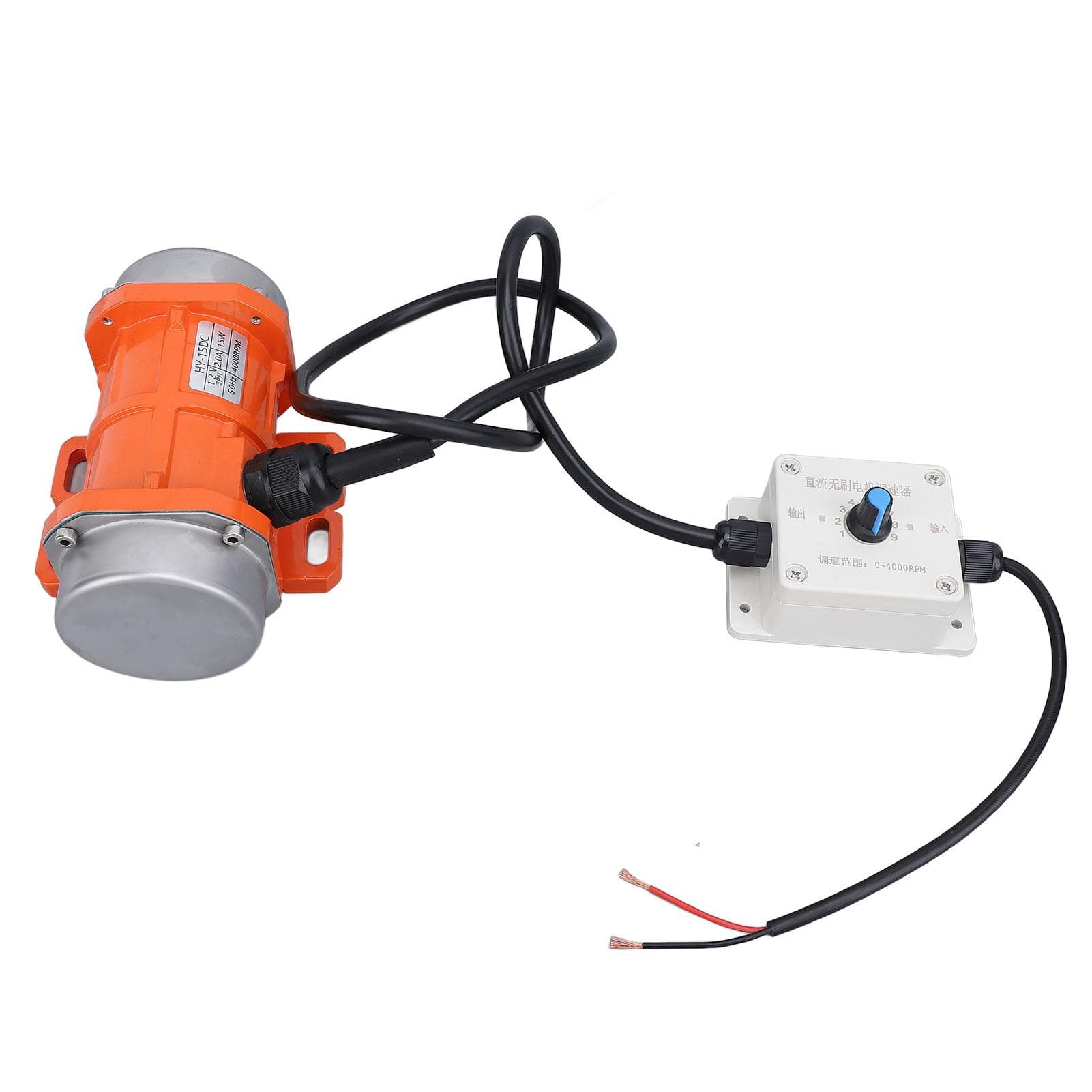 DC 12V Concrete Vibrator Motor 4000RPM Brushless Aluminum Alloy IP65 Electric Vibrating Motor with