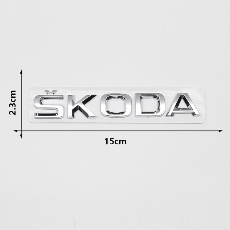 2025 New Lettering Rear Trunk Emblem Badge Decals For Skoda Yeti VRIS Octavia a5 Karoq Kamiq Fabia Kodiaq Rapid Superb