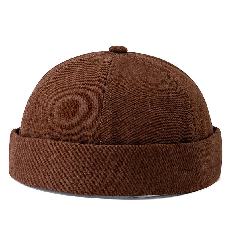 Hot Sale Unisex Solid Color Landlord Hats Men Women Street Hip-hop Hats Fashion Dome Hat Caps 54cm-60cm camel