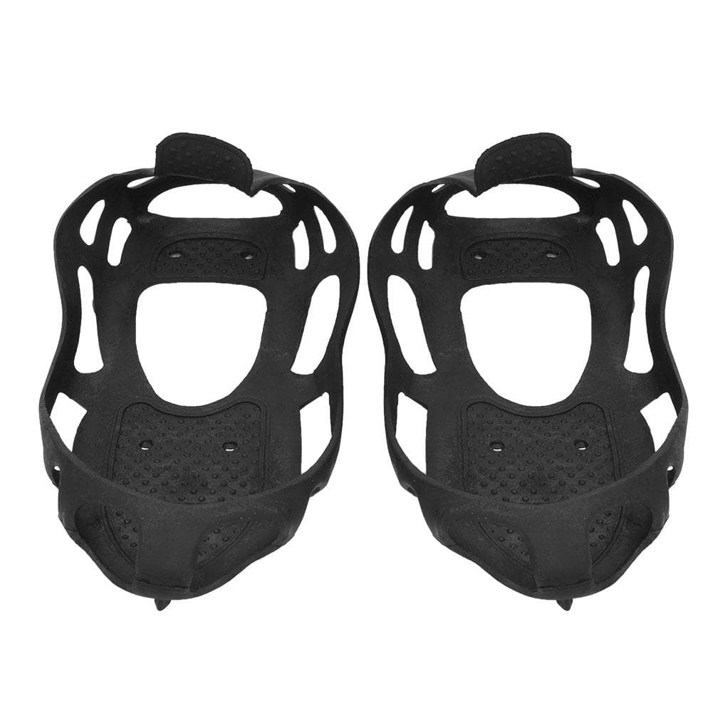 TPE 24 Teeth Anti slip Ice Cleat Shoe Grips Spikes Cleats Crampons for Snow Ground Hiking Climbing