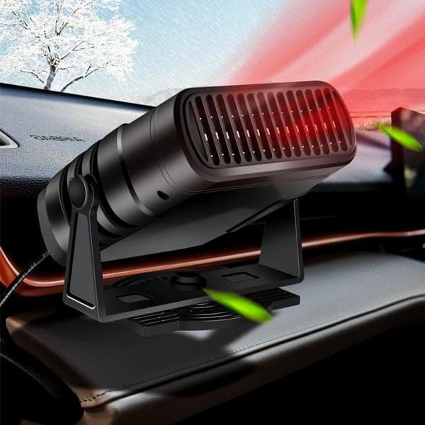 4 IN 1 Portable Car Truck Air Heater Cooling Fan Windscreen Defogging 12V 24V 800W 12v black