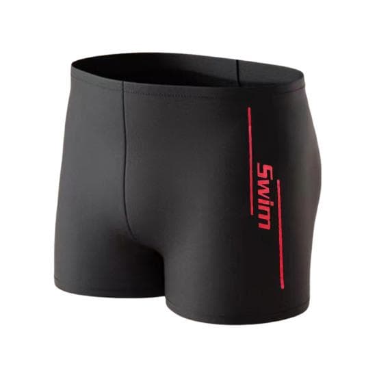 Men's Elastic Swim Trunks Quick-Dry Anti-Embarrassment Beach Shorts U-Shaped Crotch Drawstring Waist Boxer Shorts for Water Sports Surfing XL red