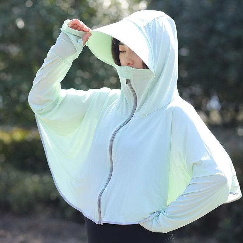 Summer Women's Mid-length Sun Protection Clothing Korean Student Loose Sunscreen Clothes UV Protection Thin Coat XL