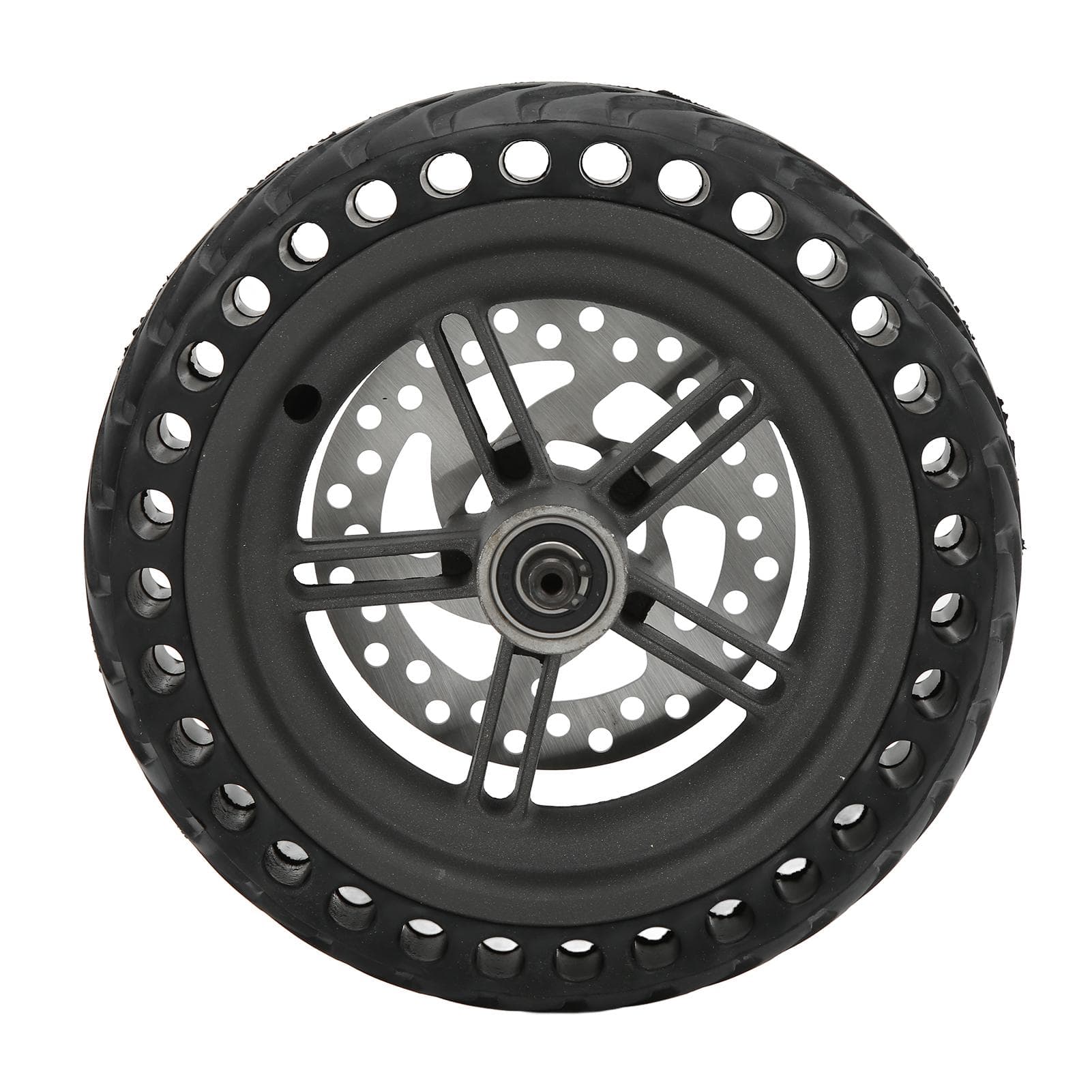 Electric Scooter Rear Wheel Assembly 8.5in Hub Honeycomb Tire 120mm Brake Disk Set for Xiaomi M365