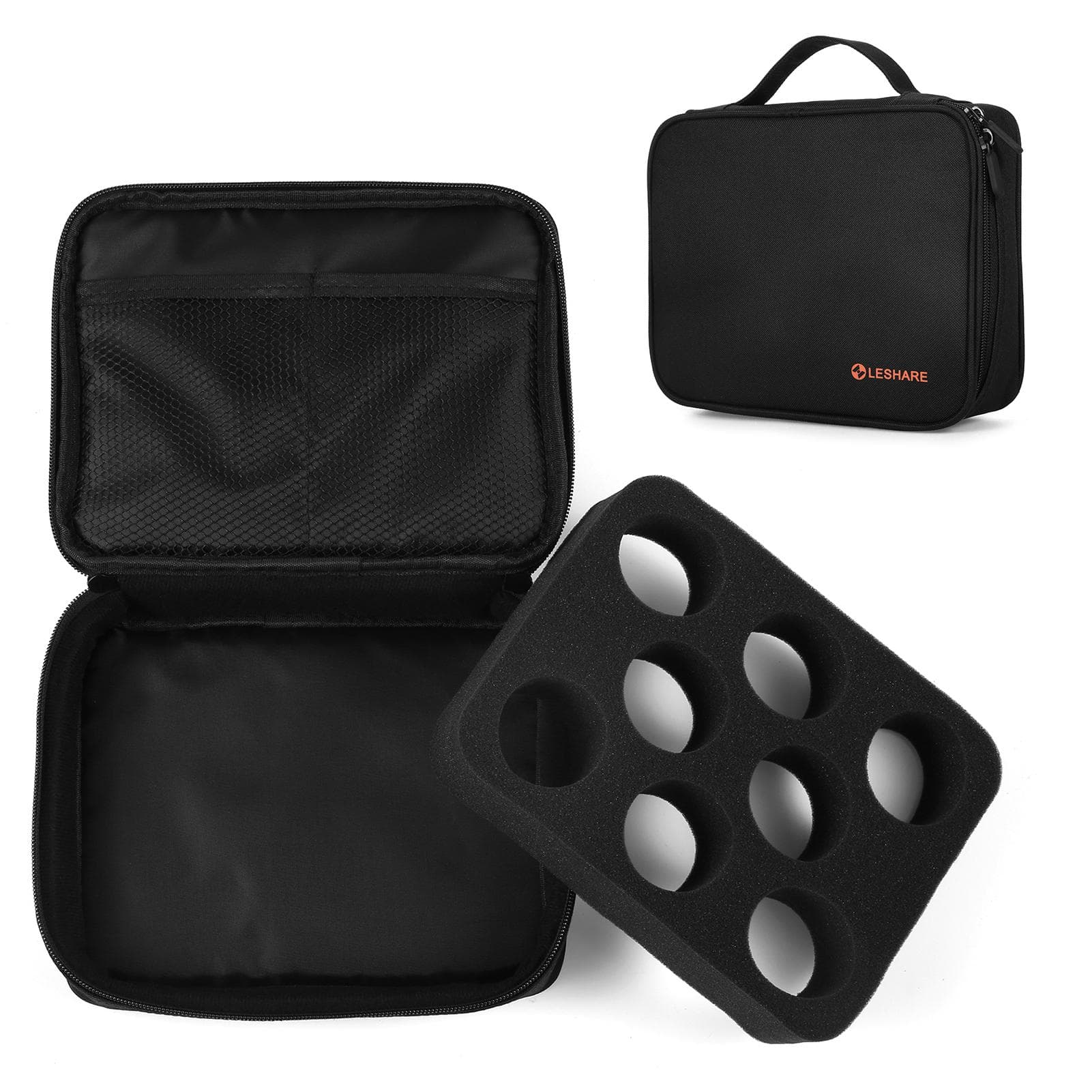 Yoyo Ball Holder Storage Bag Shock-absorbing Yo Yo Protective Bag Case for 8 Yoyo Balls and black