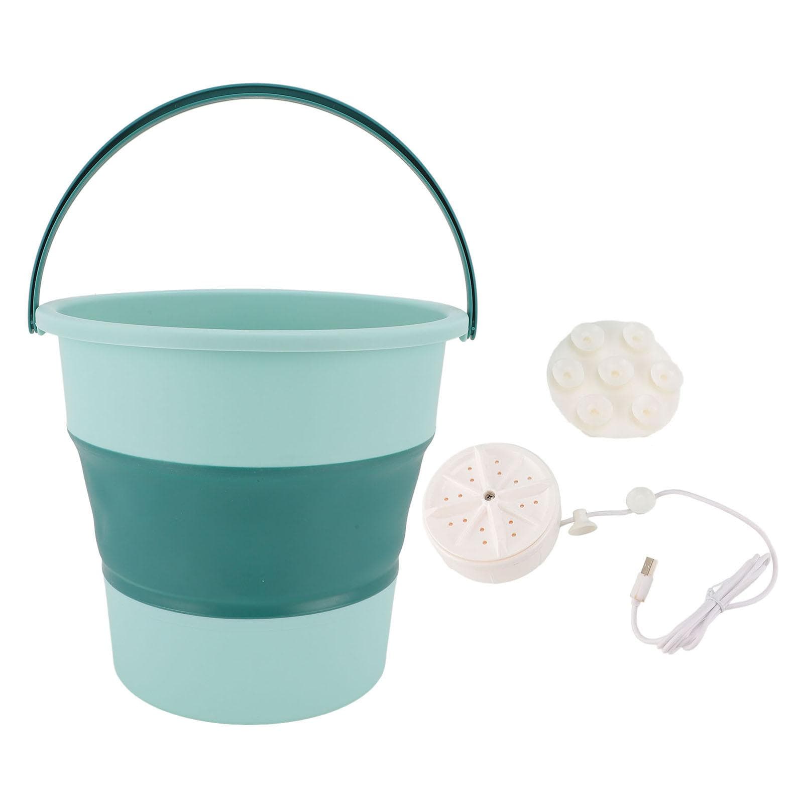 Foldable Portable Washing Machine Space Saving Easy Using Automatic Clothes Washer Tub