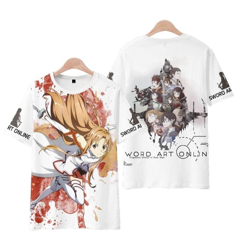 Sword Art Online AnimeT-Shirts Men Women Tee Shirt Short SleeveT Shirt Plus Size Tops M