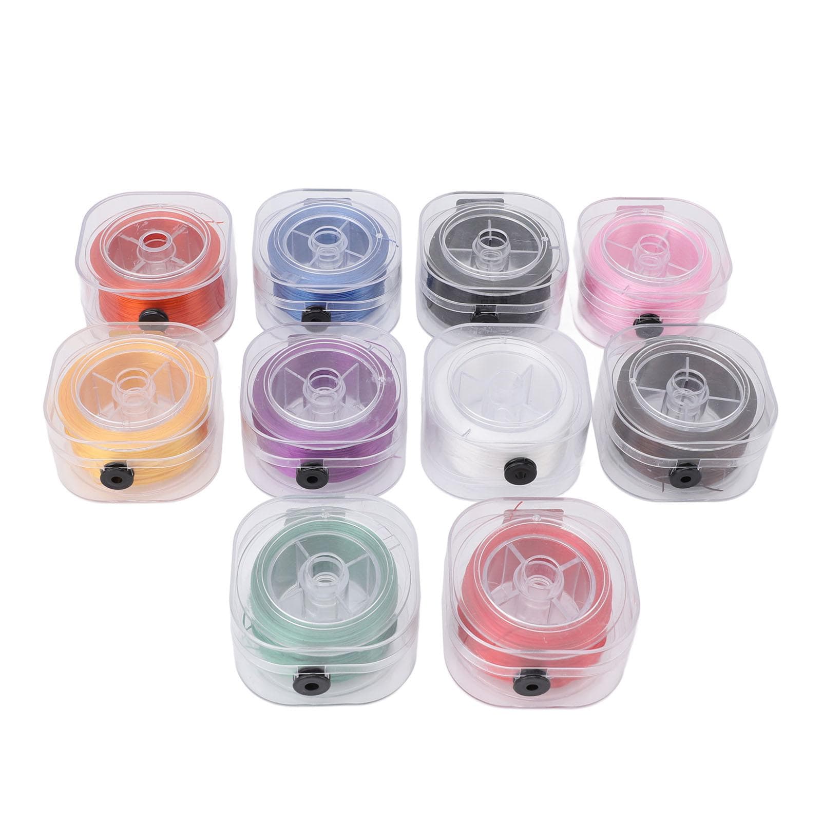 10pcs Flat Elastic Bracelet String Multipurpose Innovative Exquisite 0.8mm Stretchy Bracelet String
