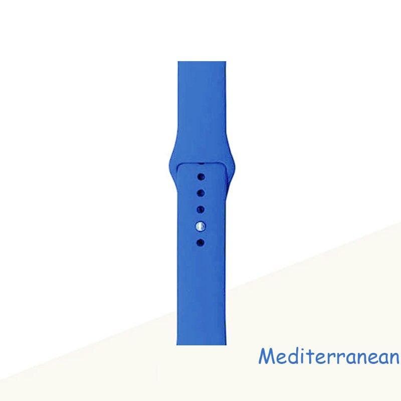 Silicone Strap For Apple Watch Bracelet 44mm 40mm 38mm 42 Mm Watchband For Apple Watch Band Correa For Iwatch Series7 6 Se 5 4 3 38 40mm ML