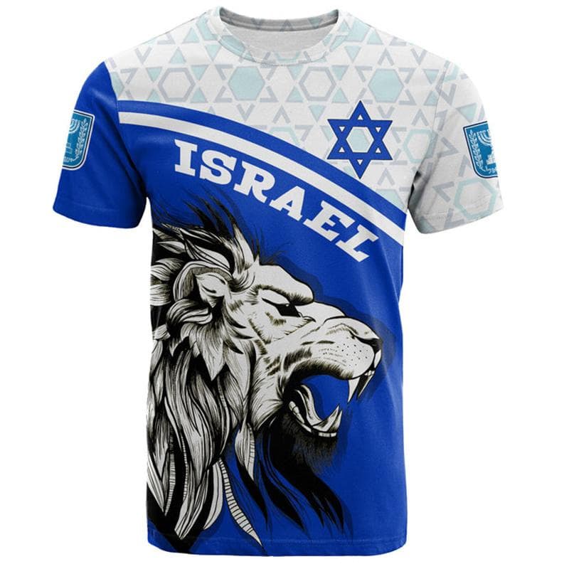 Israel Flag Men's T-shirt 3D Printed Israelis National Emblem Tops Short Sleeve O-Neck Oversized Sports Tee Shirt Clothing S