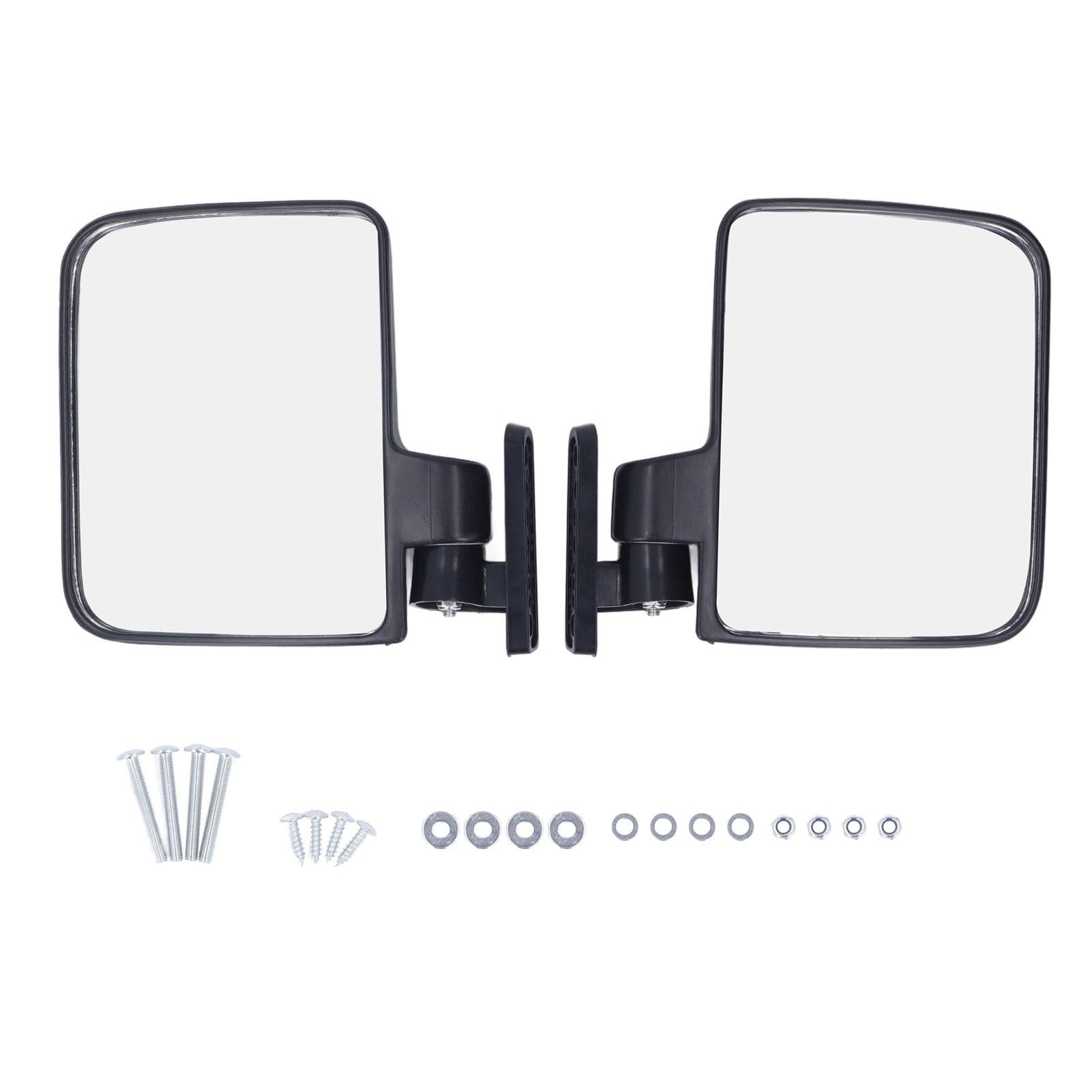 Golf Cart Side Mirrors Clear Wide View Impact Resistant Golf Cart Rearview Mirrors 1 Pair