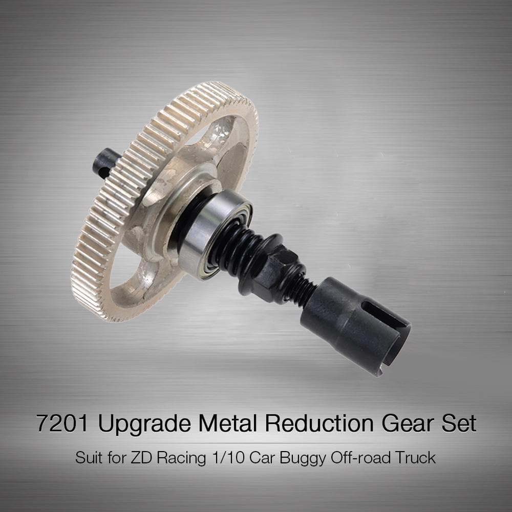 Metal Reduction Gear 7201 Upgrade Metal Reduction Gear Set DIY Accessories RC silver