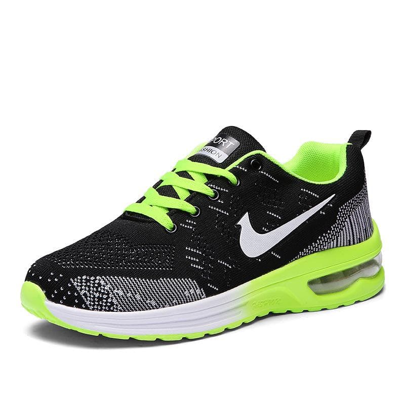 Sports Men's Shoes Breathable Soft Bottom Running Lightweight Sports Running Shoes Casual Men's Sneakers 40 green