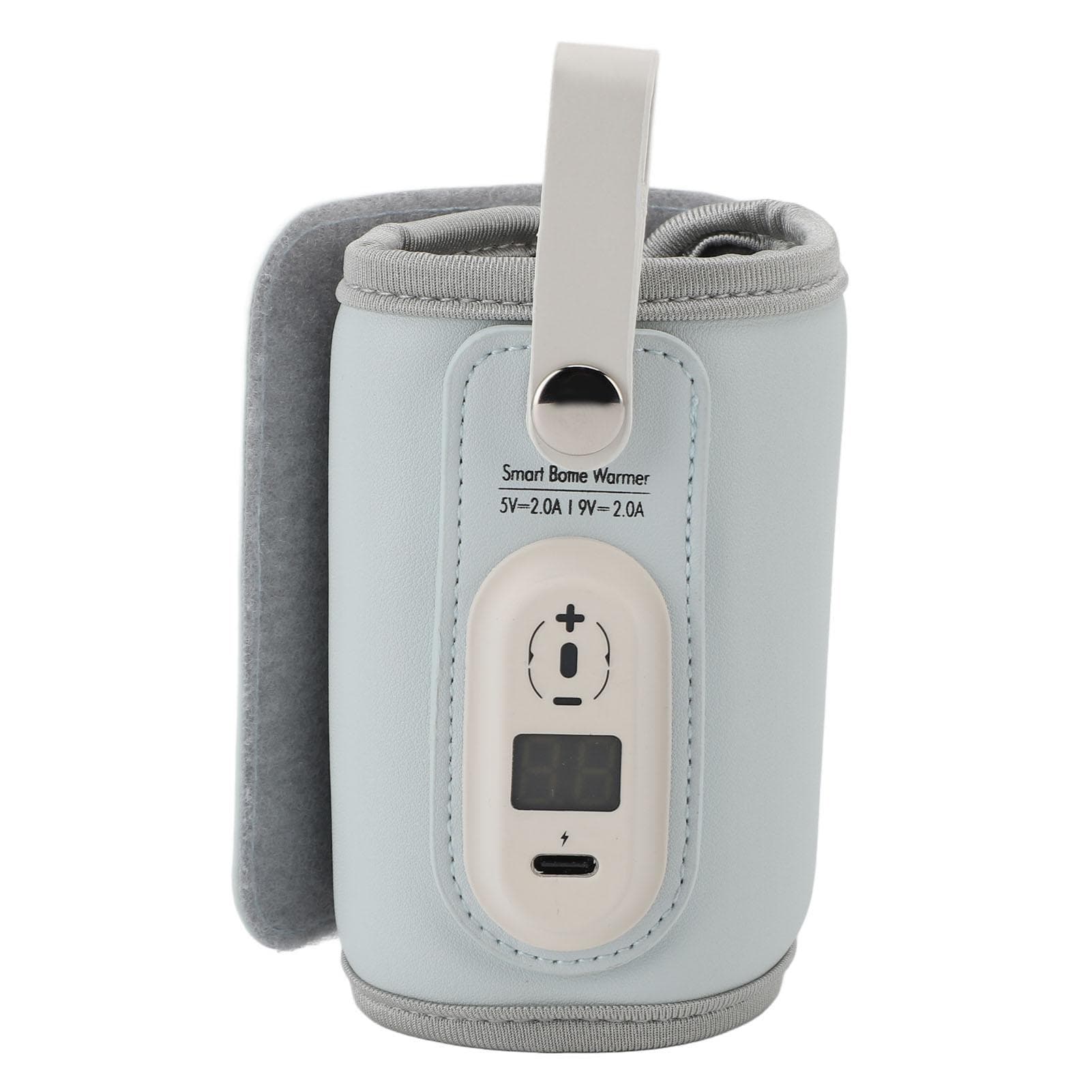 USB Milk Bottle Warmer Blue Fast Heating 6 Gear Temperature Adjustable Constant Temperature Milk