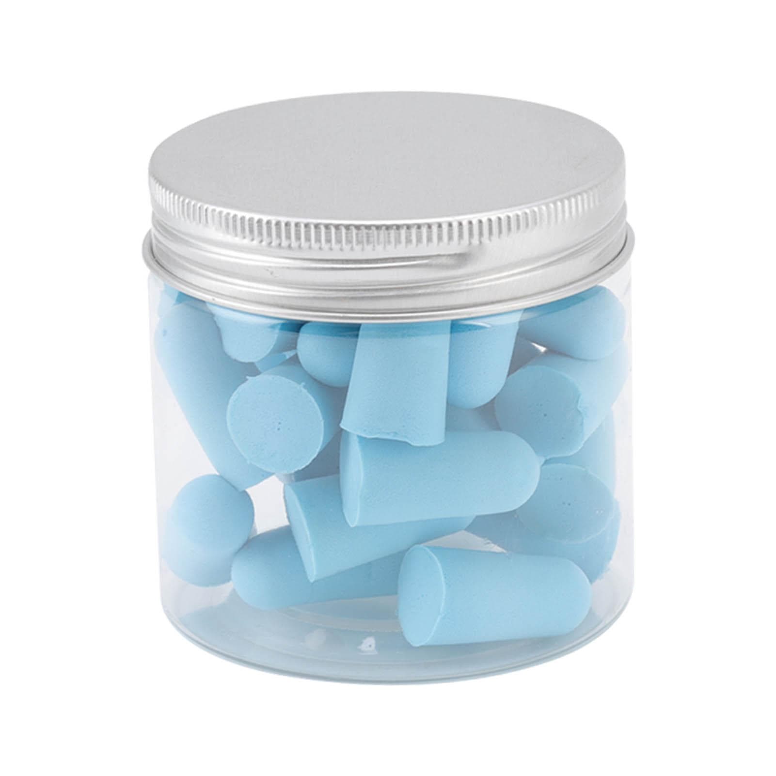 30Pcs Sleeping Ear Plugs Noise Cancelling Super Soft Sponge Slow Rebound Noise Cancelling Ear Plugs blue
