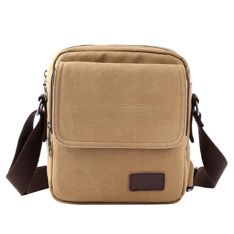 Men's Bags, Single-shoulder Bags, Crossbody Bags, Casual Canvas Vintage Men's Bags 7 inch
