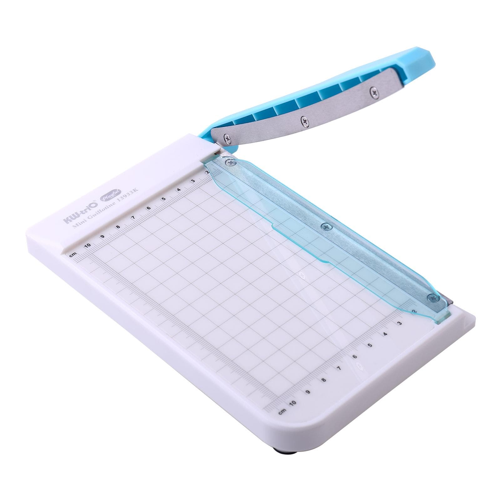 KW-trio Mini Paper Trimmer 6-Inch Guillotine Paper Cutter Photo Cutting Machine 10 Sheets Capacity white