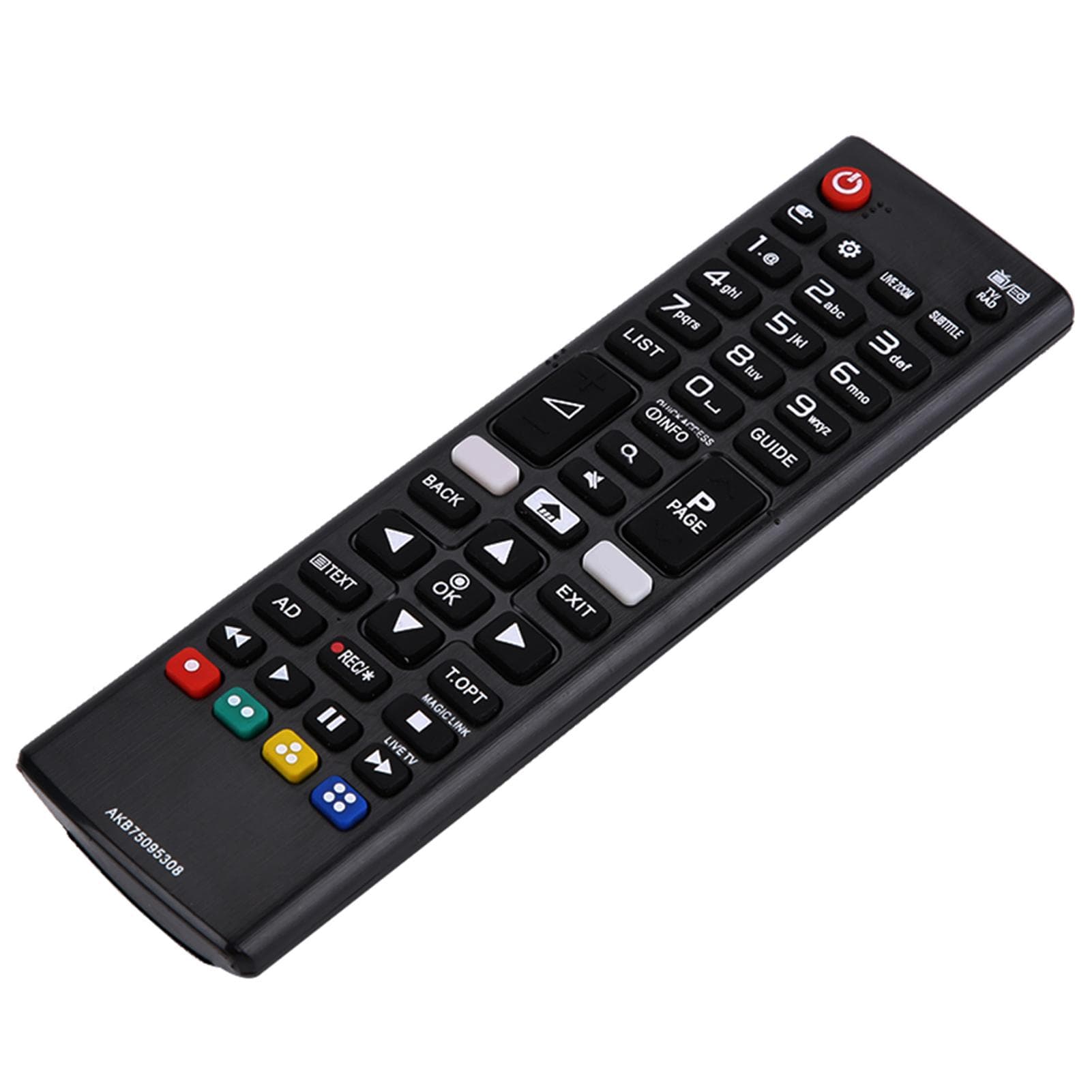 ABS 3D Remote Controller Replacement for LG AKB75095308 white