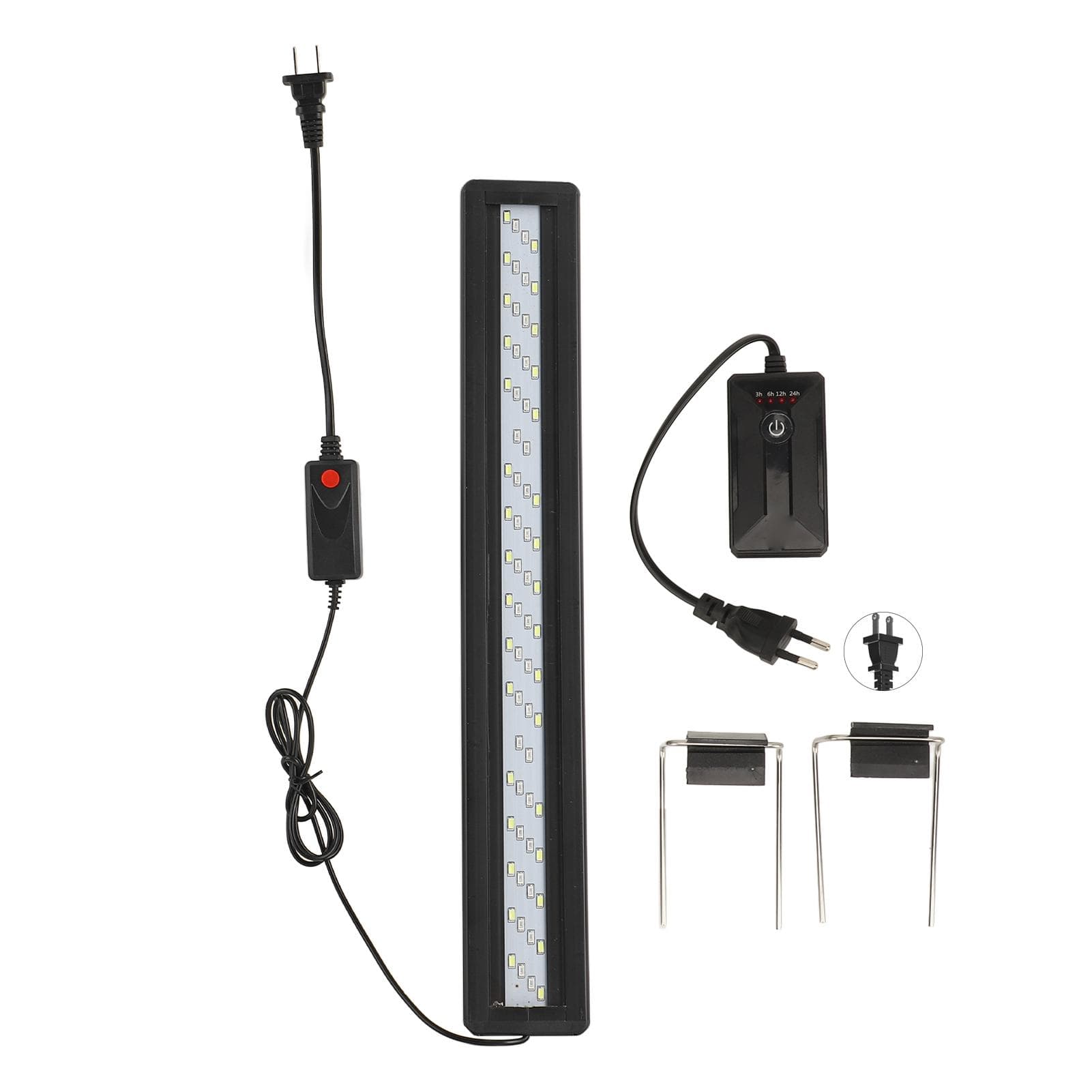 LED Aquarium Light 6W 3 Colors Modes Timer Function Aquarium Light for 20 Inch to 24 Inch Fish Tank