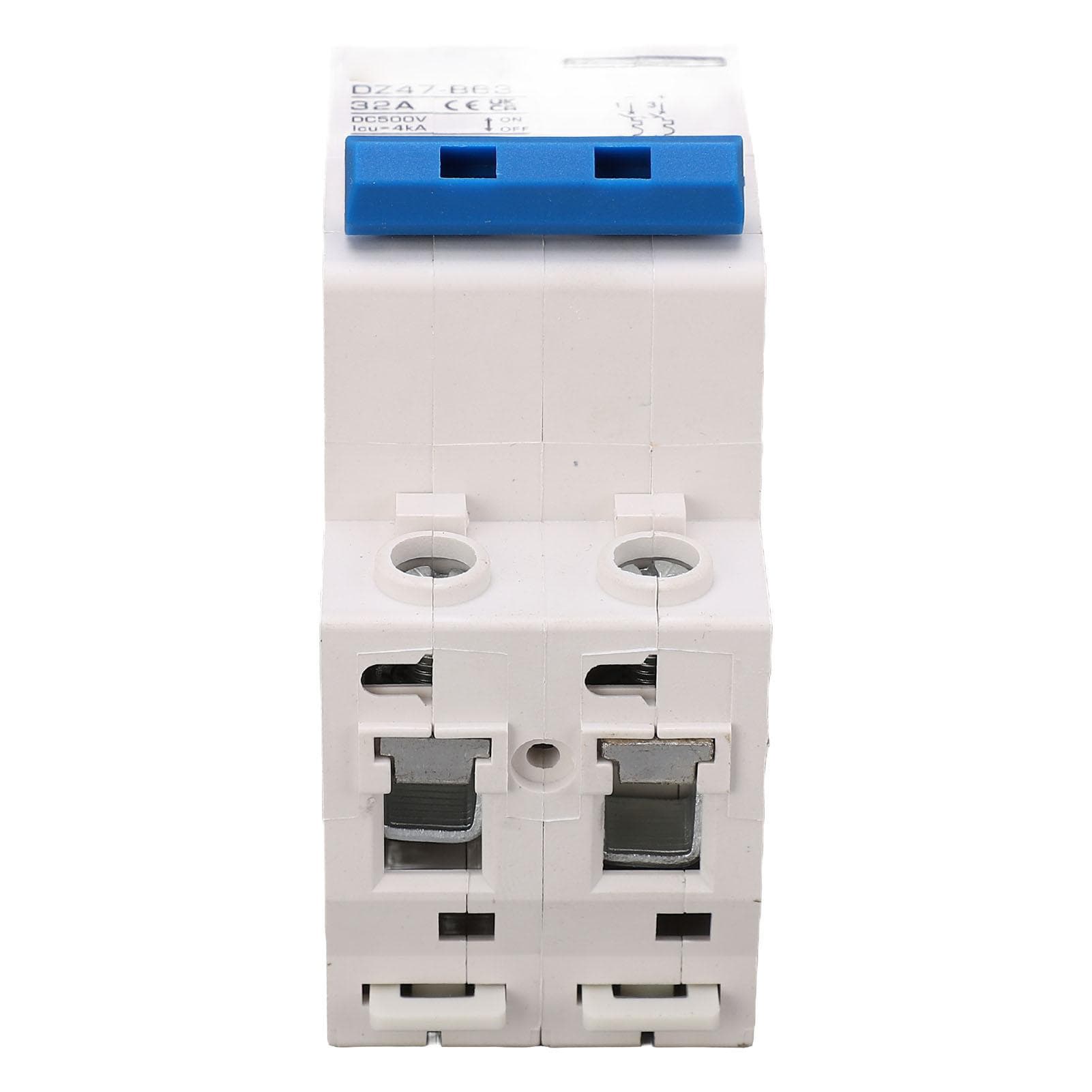 2P Type B Circuit Breaker 4000A Breaking Capacity Solar PV System Small Circuit Breaker DC500V 32A