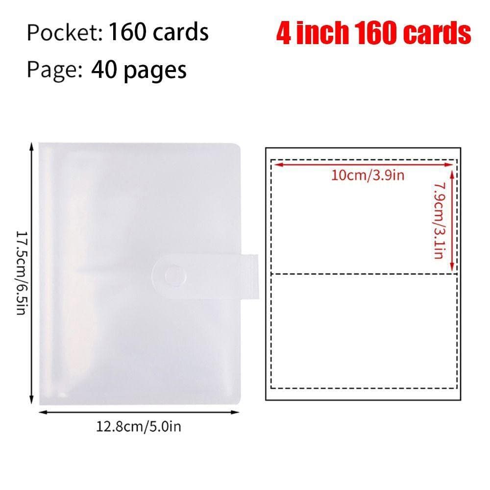 PVC Picture Card Holder Collect Book Photocard Holder New Photo Album Idol Star 4 inch 160 cards