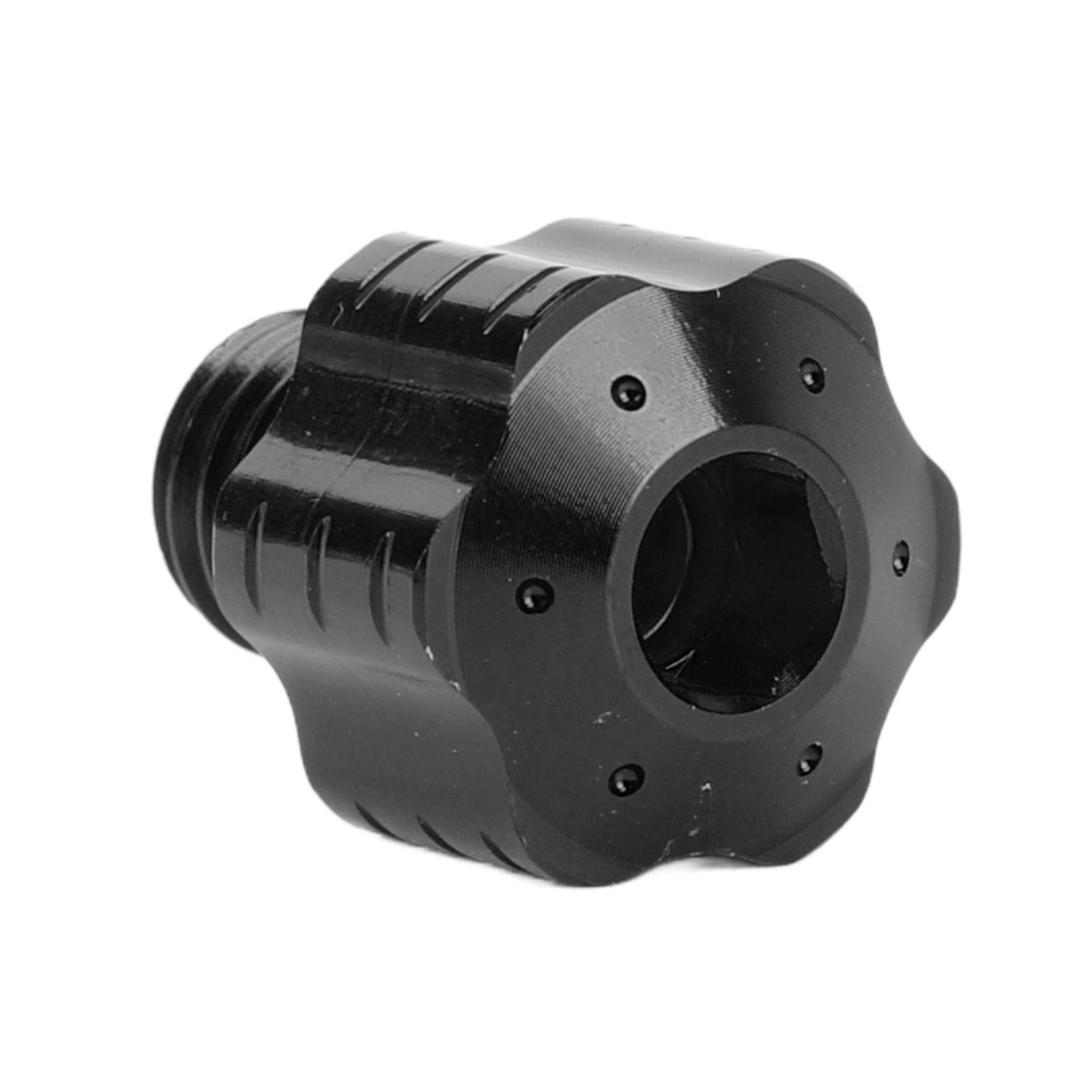 2 Pcs Motorcycle Rear View Mirror Hole Plug 10mm Reverse Thread Aluminium Alloy Mirror Hole Screws black