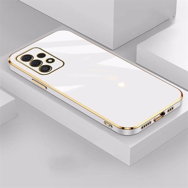 Shockproof Plating Phone Case For Samsung Galaxy A53 5g A52s A51 A52 A54 A34 A71 A13 A12 A21s A31 A73 A72 A22 A50 A33 A32 Cover A52-A52s 5G white