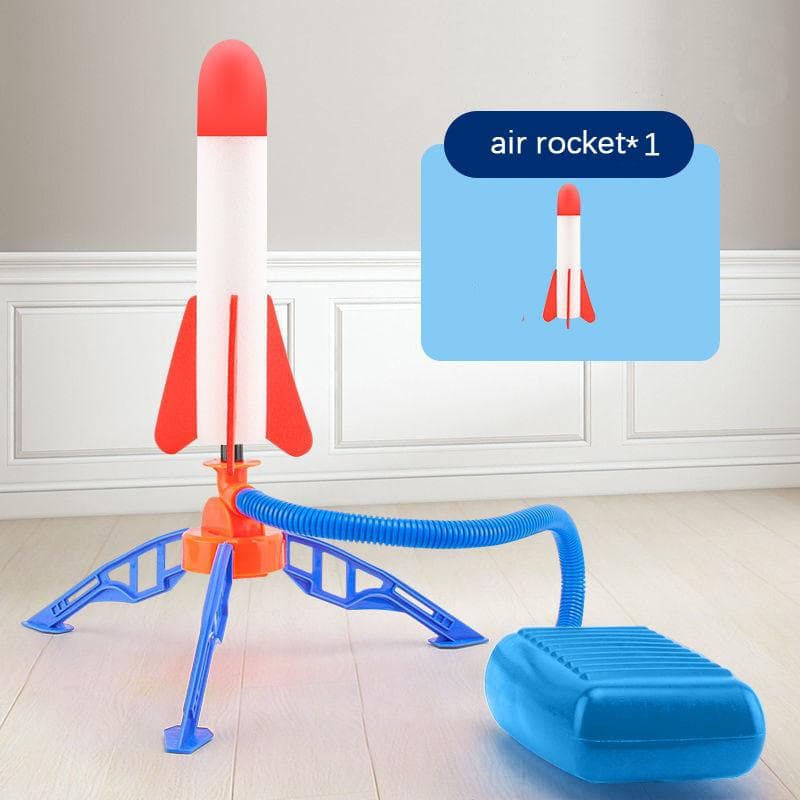 Kids Air Stomp Rocket Foot Pump Launcher Toys Sport Game Jump Stomp Outdoor Child Play Set Jump Sport Games Toys For Children 1pcs