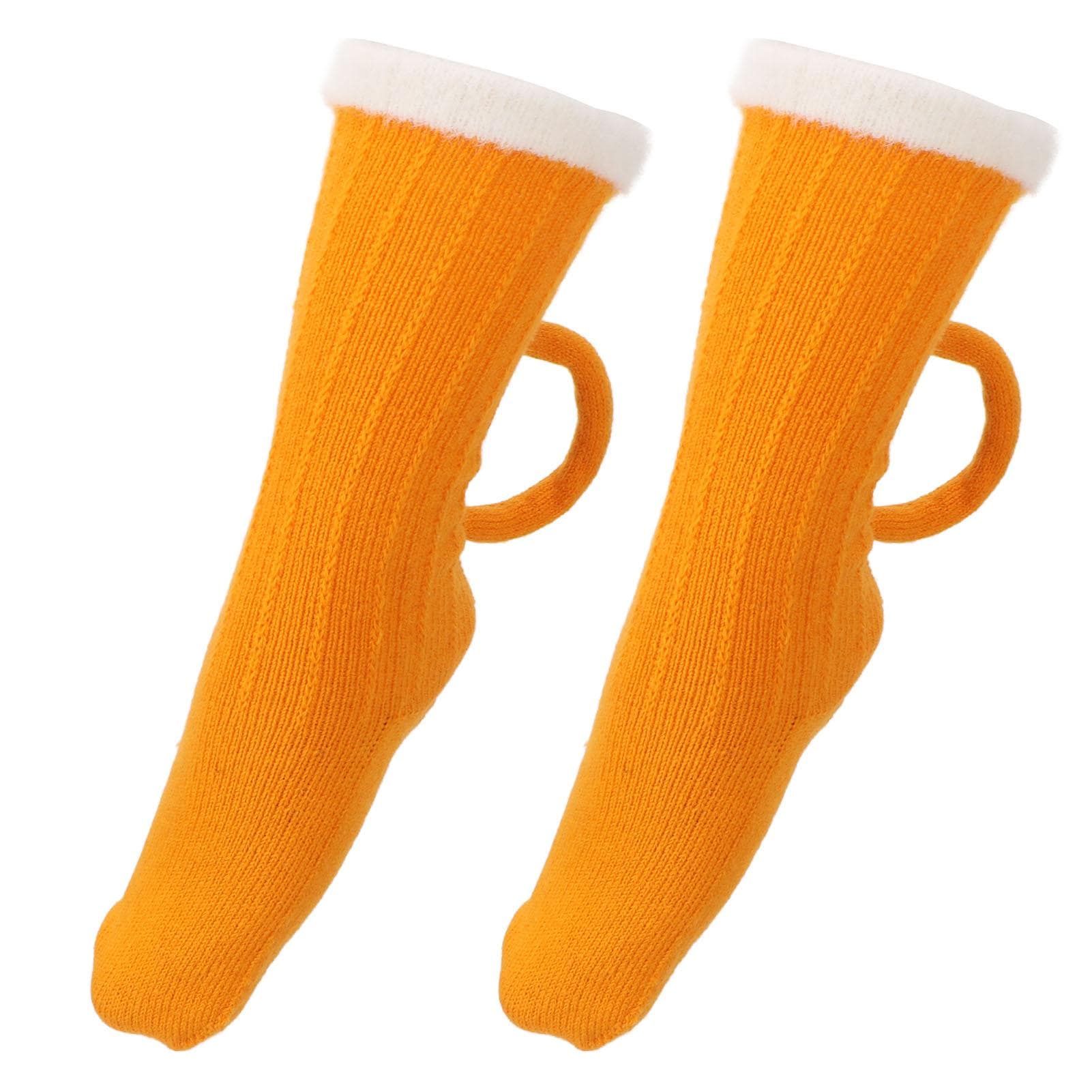 Heated Socks USB 3 Temperature Gears Lightweight Yellow Warm Heating Socks for Winter