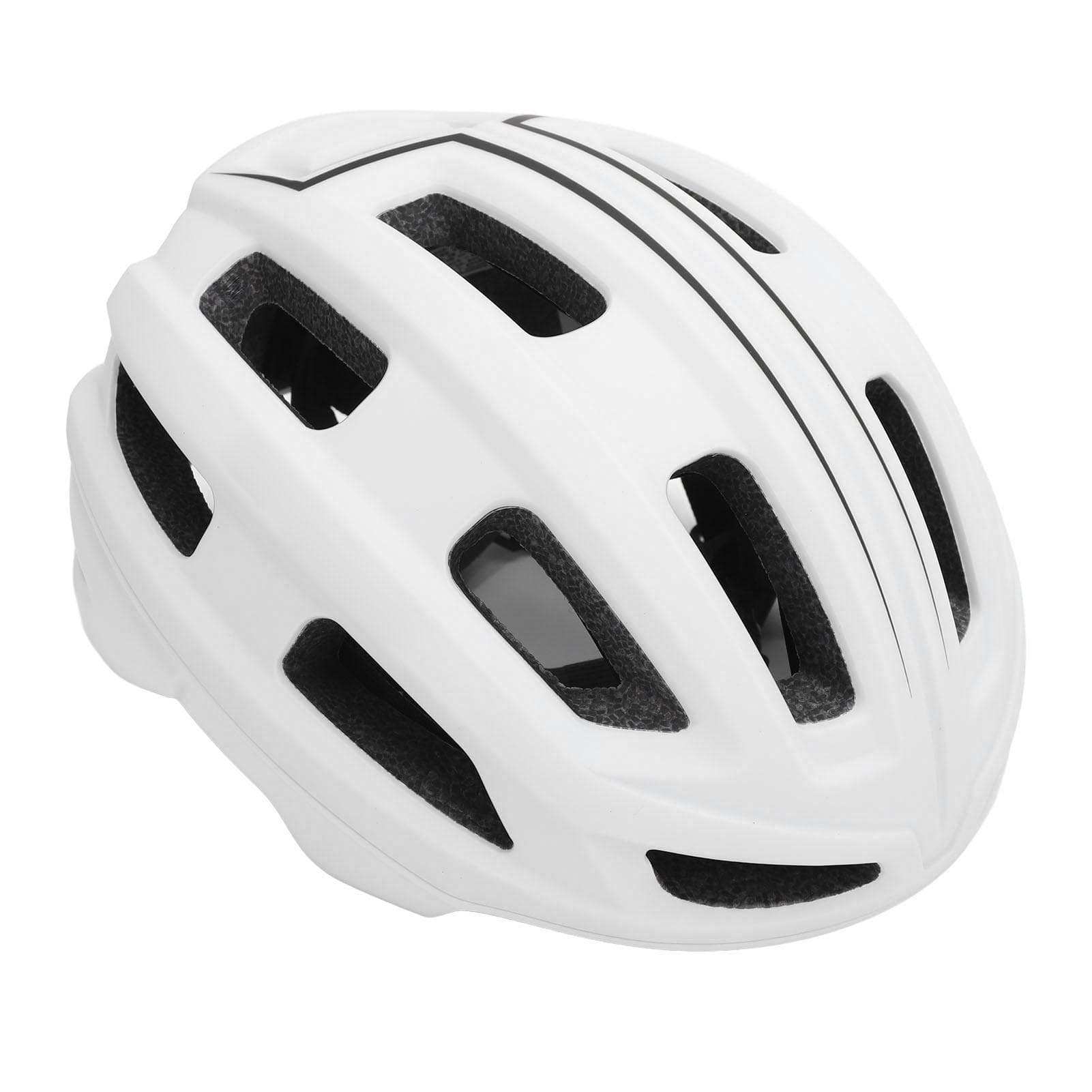 Bike Helmet for Adults Men Women PC EPS Adjustable Breathable Lightweight Cycling Helmet for white