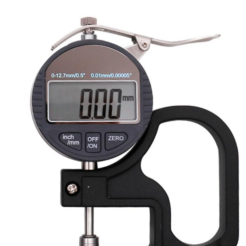Thickness Gauge Micrometer Meter 0?12.7mm Digital Display Measuring Tool for Paper Film 0.001mm
