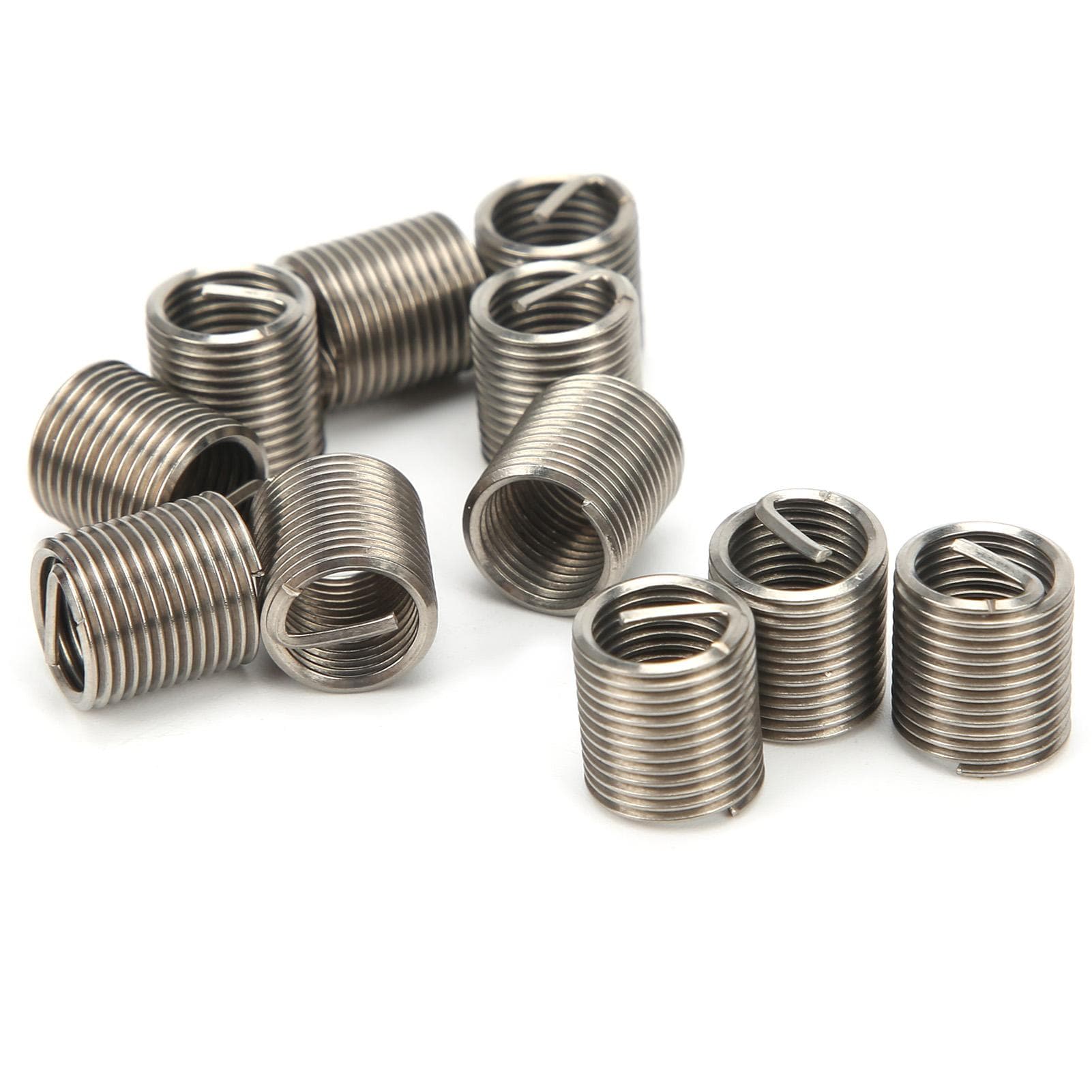 50Pcs Thread Inserts Male Female Reducing Nut Repair Tool Stainless Steel Fastener M8x1x2D