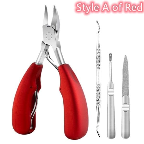 Toe Nail Clippers Correction Thick Nails Ingrown Toenails Nippers Cutters Dead Skin Dirt Remover Pedicure Care Tool