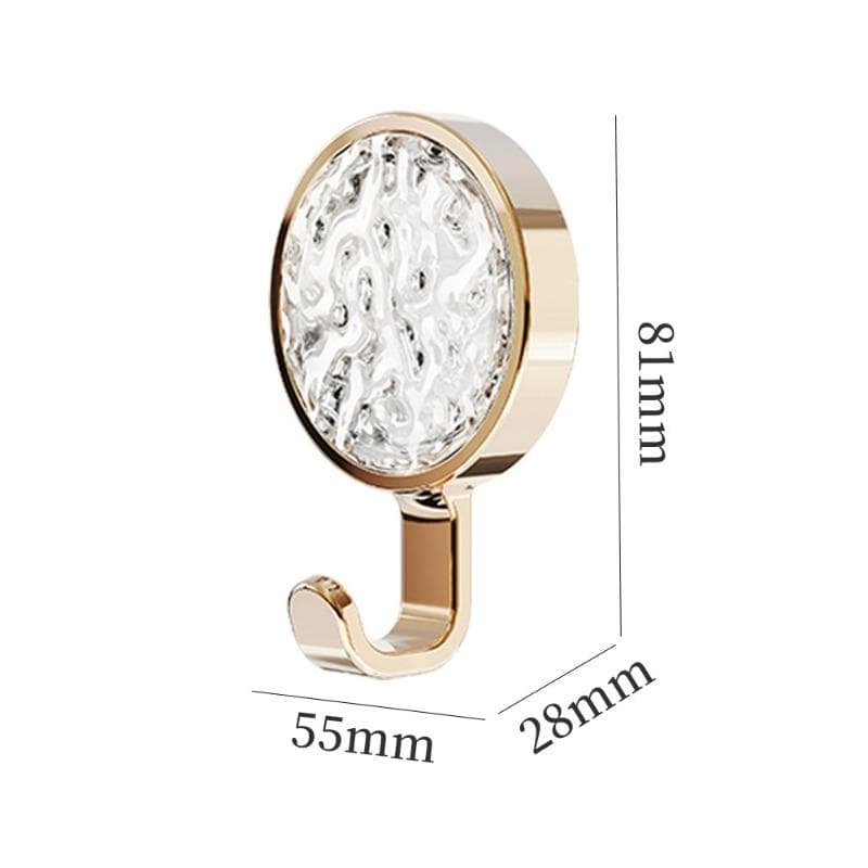1pc Plastic Strong Adhesive No Hole Wall Mounting Practical Hanger, Easy To Install, For Bathroom & Door - Stylish And Practical Storage Solution