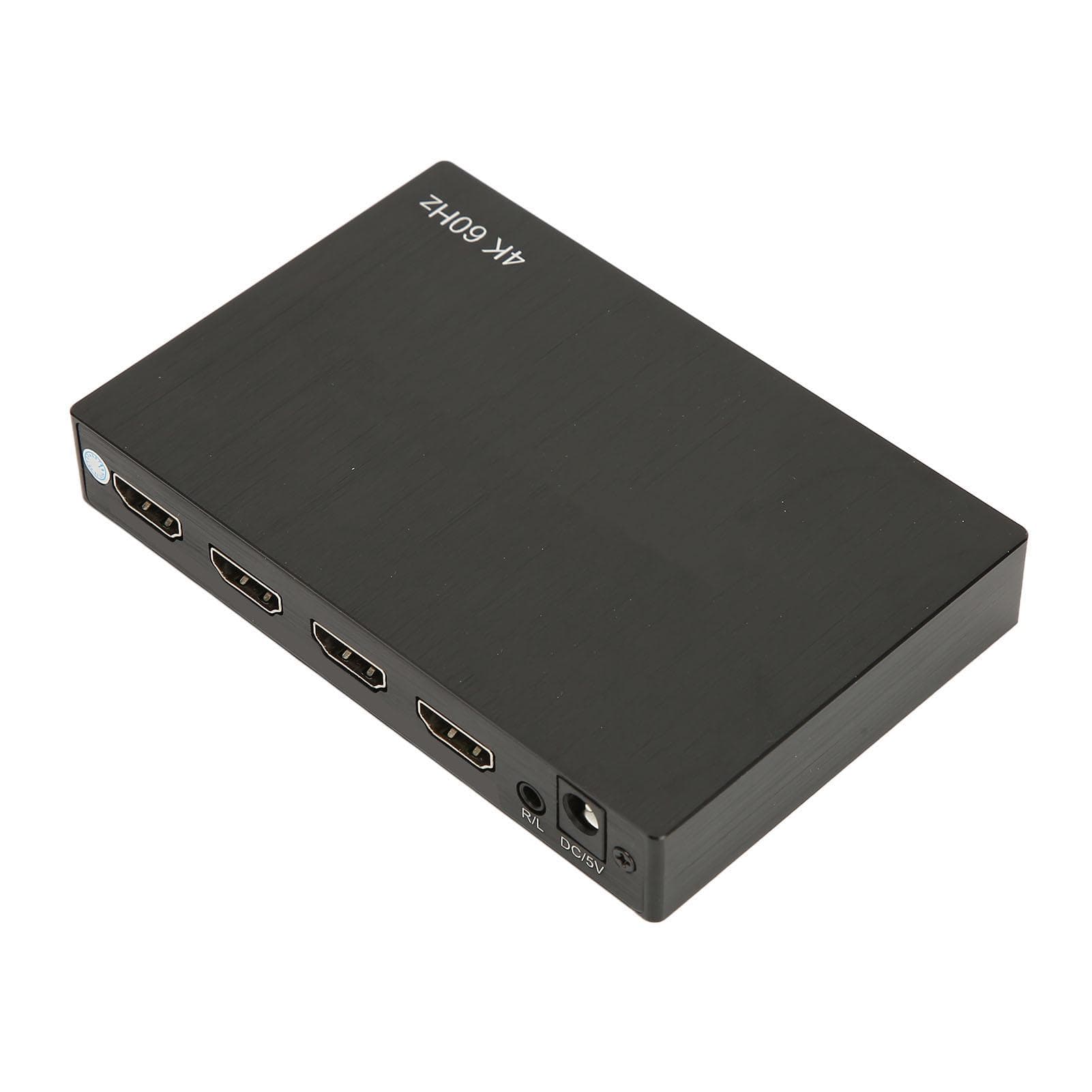 4K HD Multimedia Interface Switch Splitter 2 in 4 Out with Remote 4x2 Matrix Splitter Switcher with EU Plug