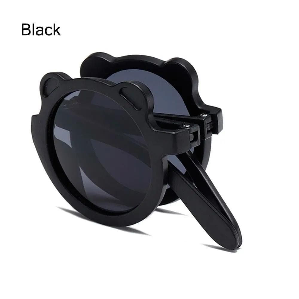 Cute Little Bear Folding Sunglasses for Kids Boys Girls UV Protection Sun Glasses Baby Eyewear Fashion Sun Protection