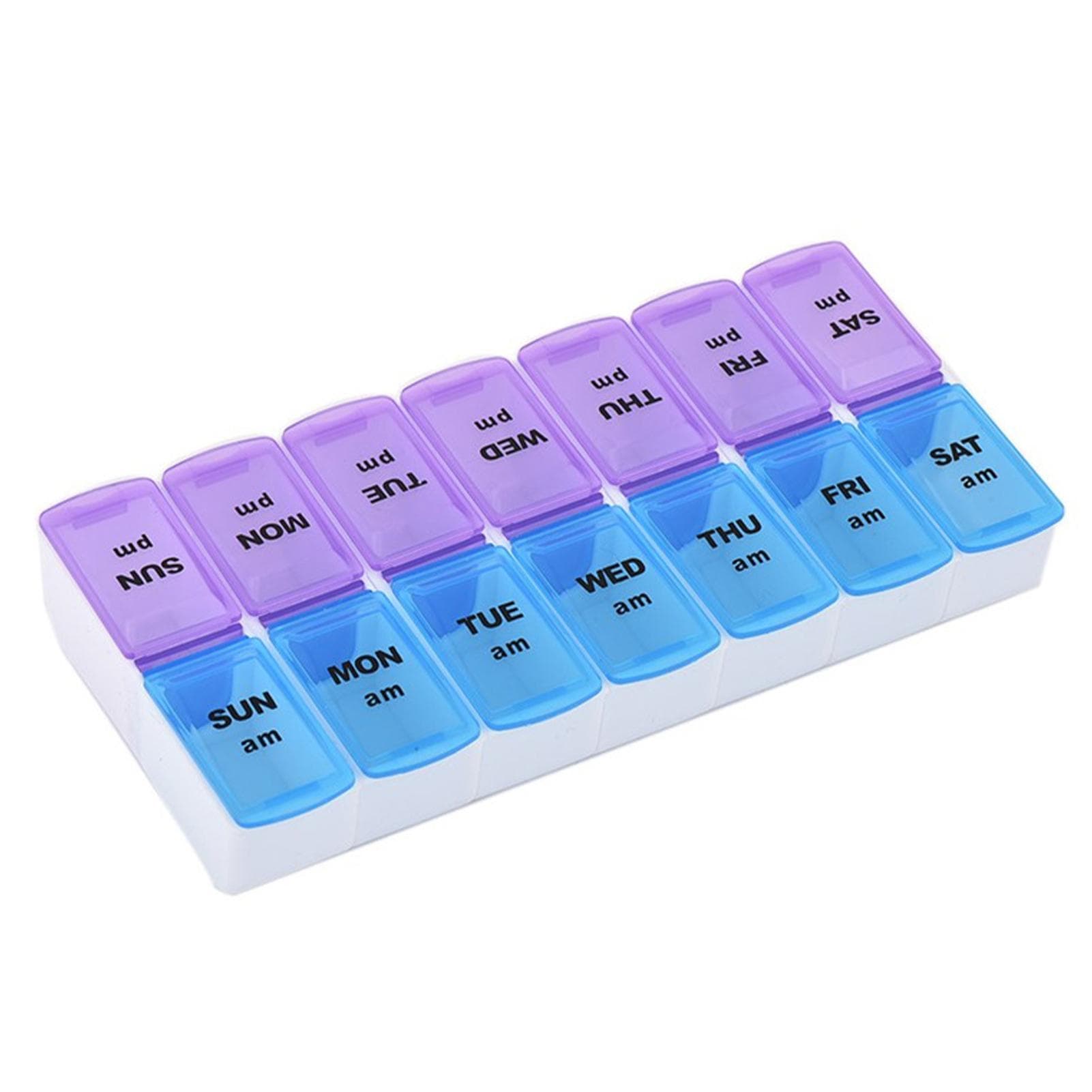 Medicine Case Medicine Box Pill Organizer Pill Box Moisture-Proof Pill Case Medication Reminder transparent