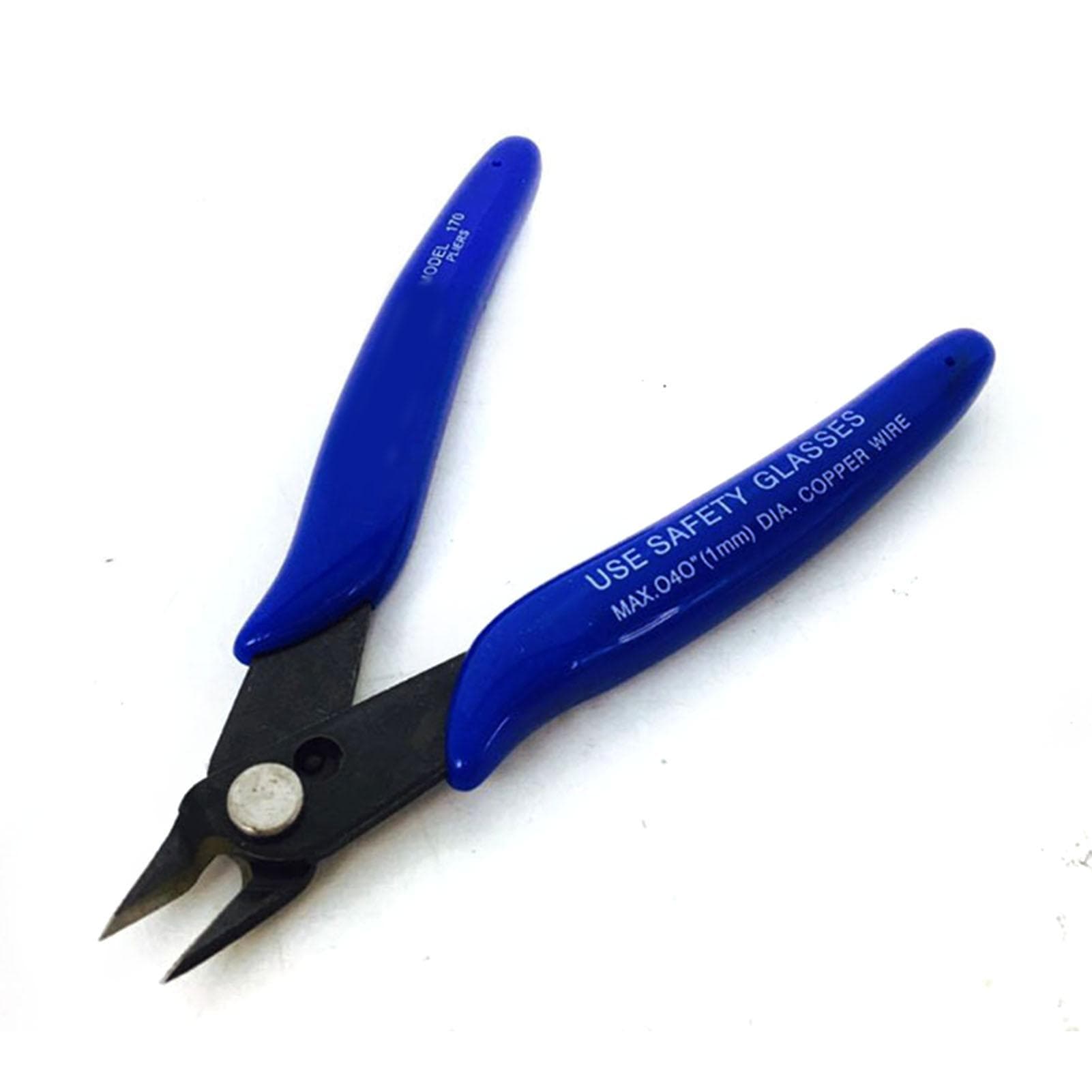 Diagonal Cutting Pliers with Plastic Handle Electric Wire Cutter Handheld Cable Cutting Tool
