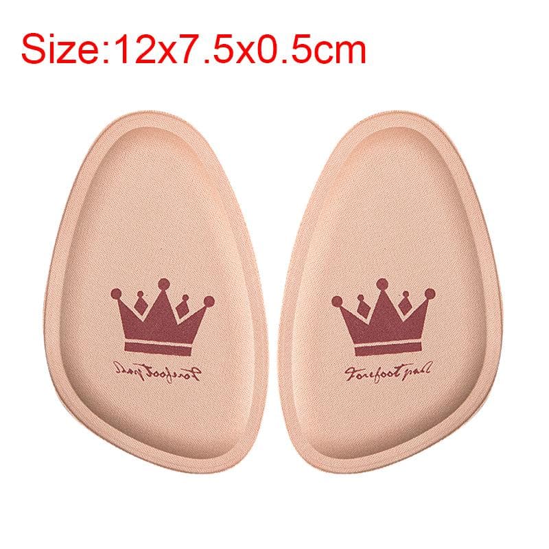 1pair Forefoot Pads for Women High Heels Non-slip Pain Relief Insert Half Insoles Front Foot Cushion Foot Care Shoe Pads Insole beige