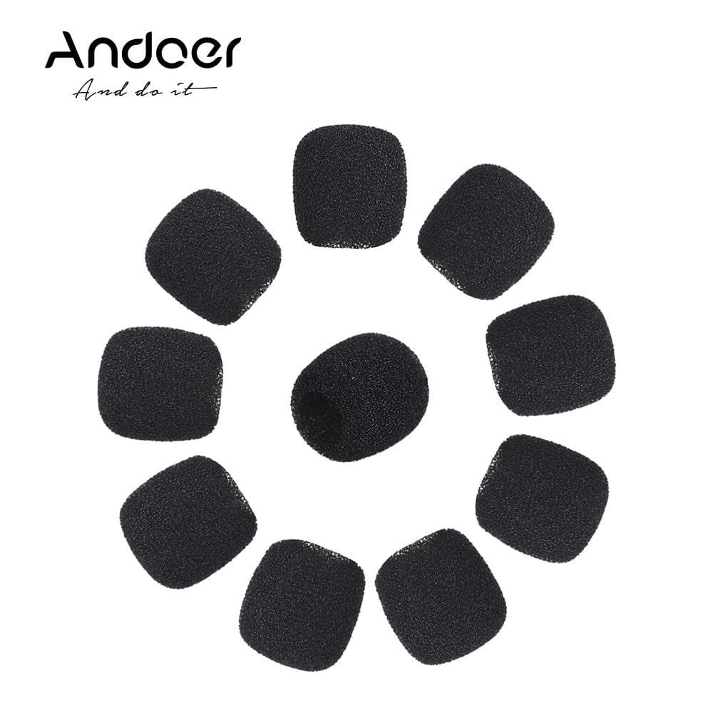 10pcs  Mini Lapel Headset Microphone Windscreen Mic Foam Cover small
