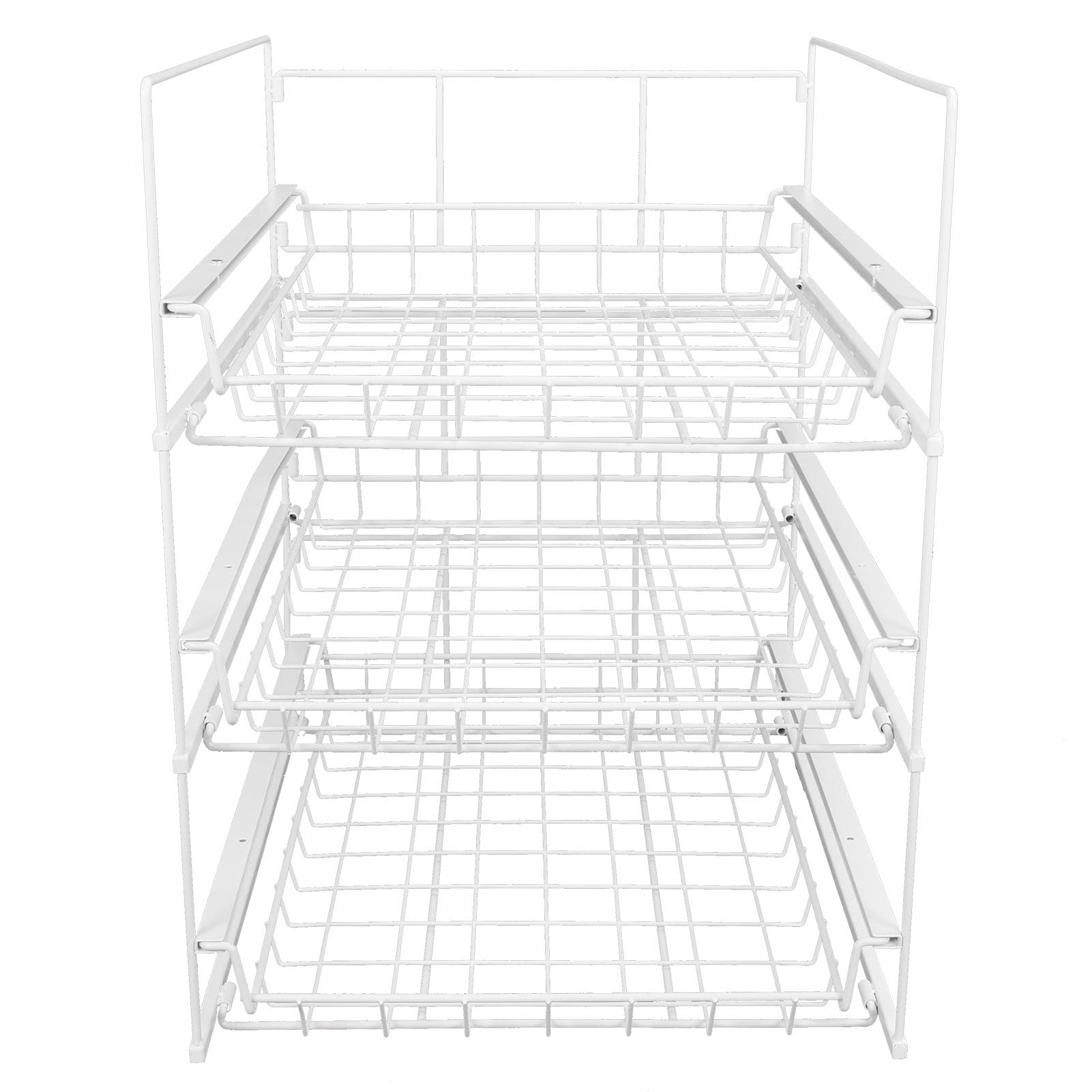 Storage Rack Three Layer Detachable Wardrobe Shelf Kitchen Tableware Drying Rack Spice Storage Rack