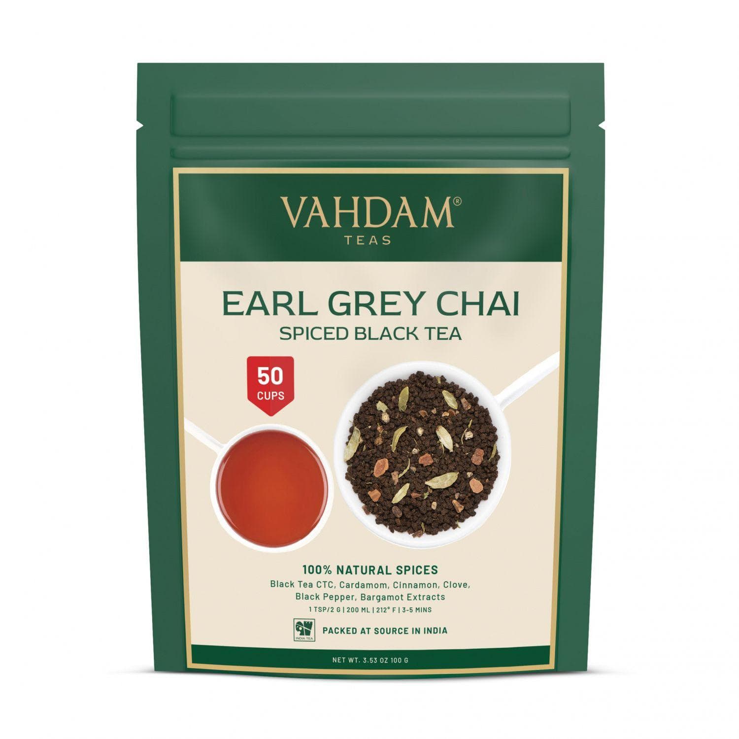 Earl Gray Black Tea Masala (100 g), Earl Gray Chai Spiced Black Tea, VAHDAM
