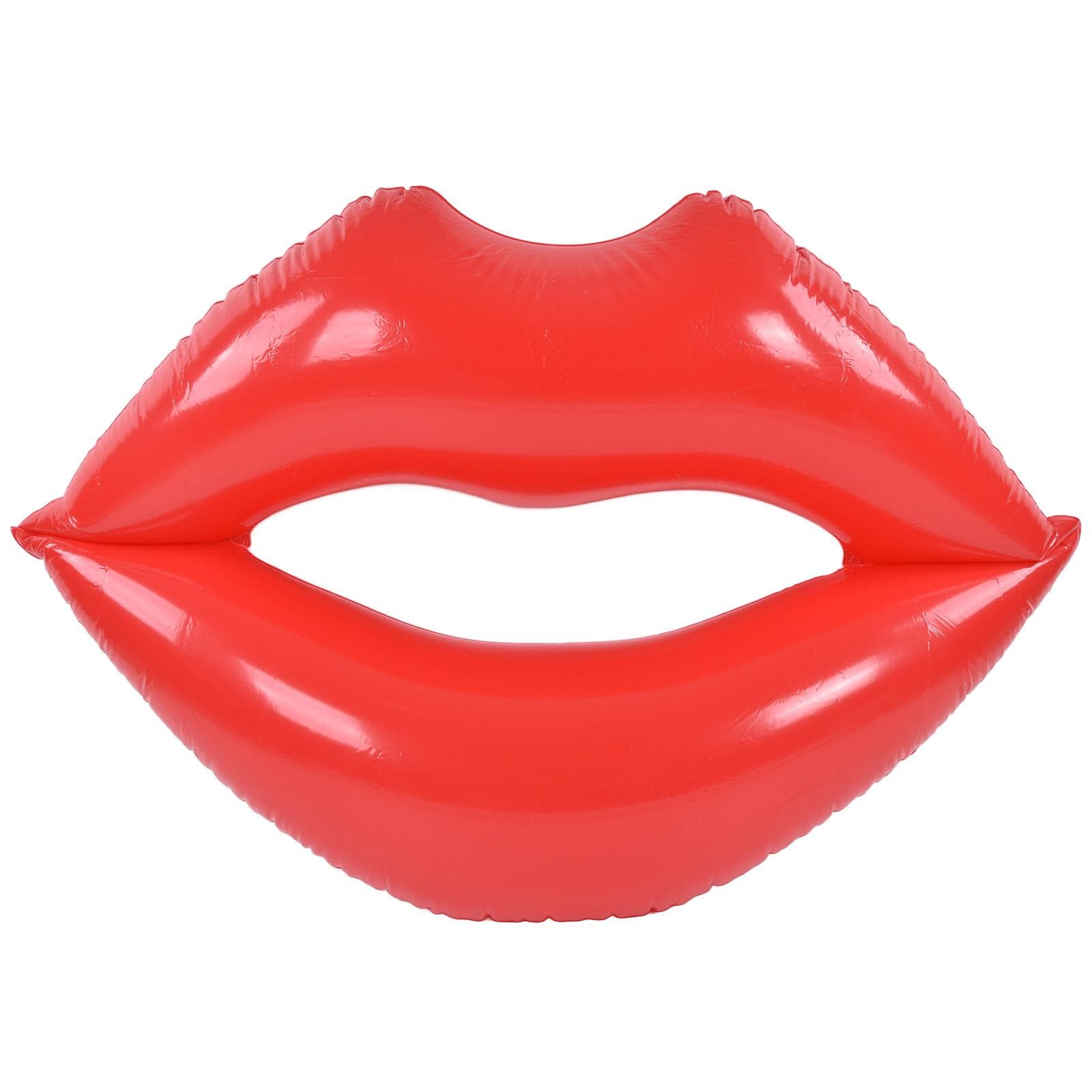 Red Lips Float Bed Thickened Increase PVC Inflatable Red Lips Swimming Pool for Adult Beaches