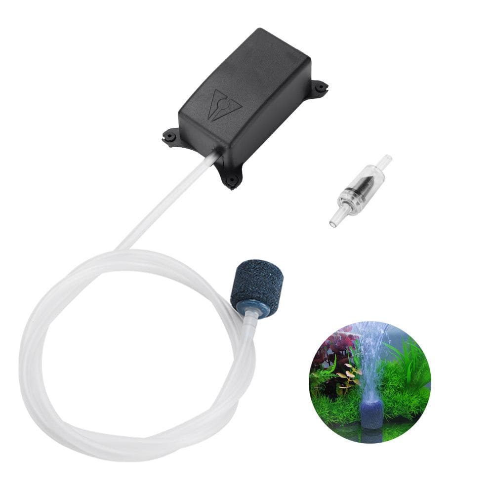 Aquarium Air Pump Kits Oxygen Air Pump with Tube Check Valve Air Stone for Fish Tank US PLUG
