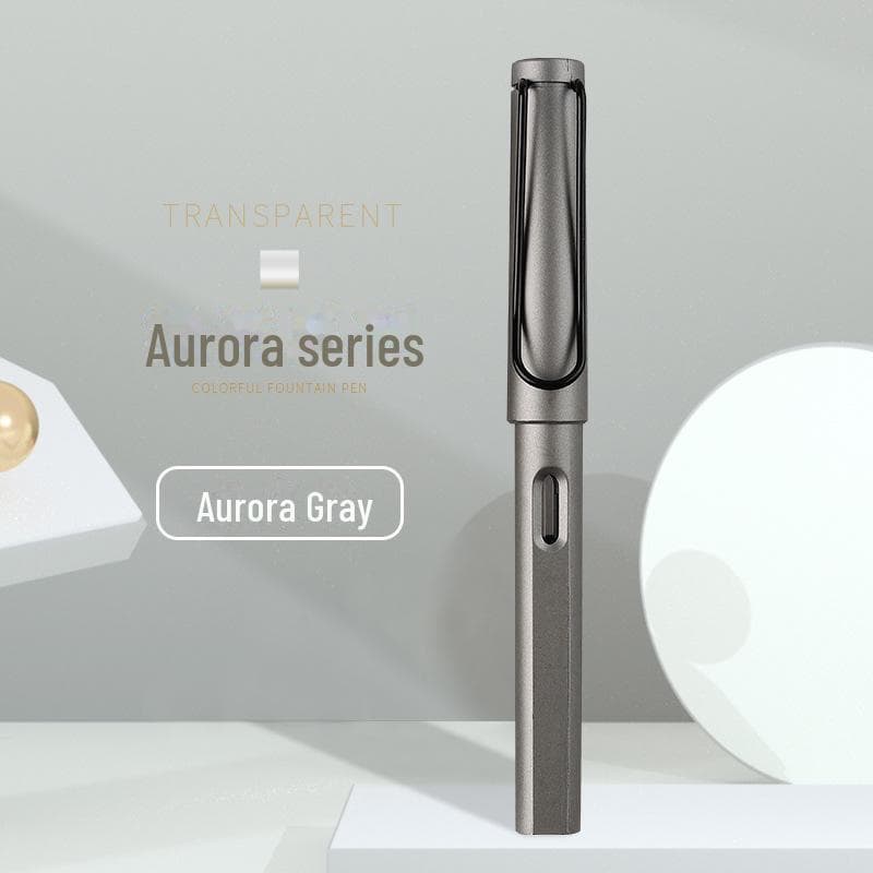 Colorful Student Fountain Pen with Replaceable Ink Capsule for Calligraphy and Correct Writing Posture 0.38mm Pen Only