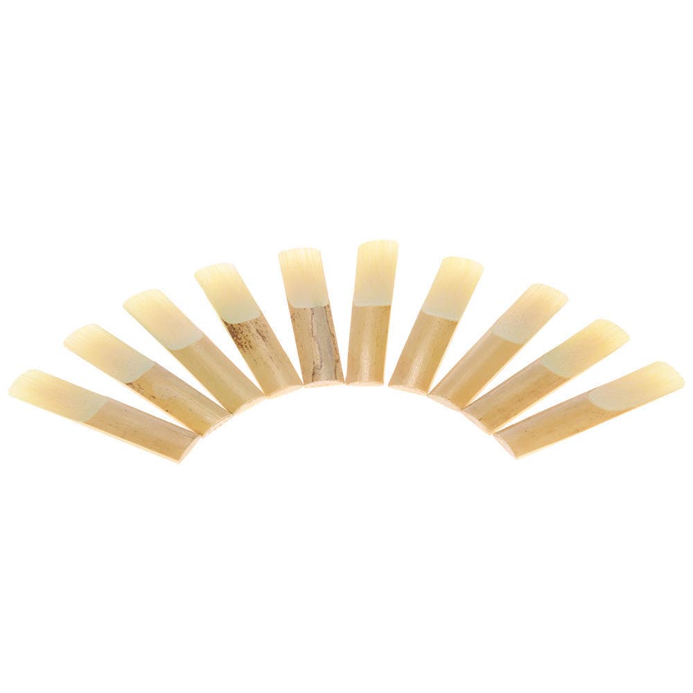 Ammoon 10-pack Pieces Bamboo Reeds for Eb Alto Saxophone Sax Accessories 2.5
