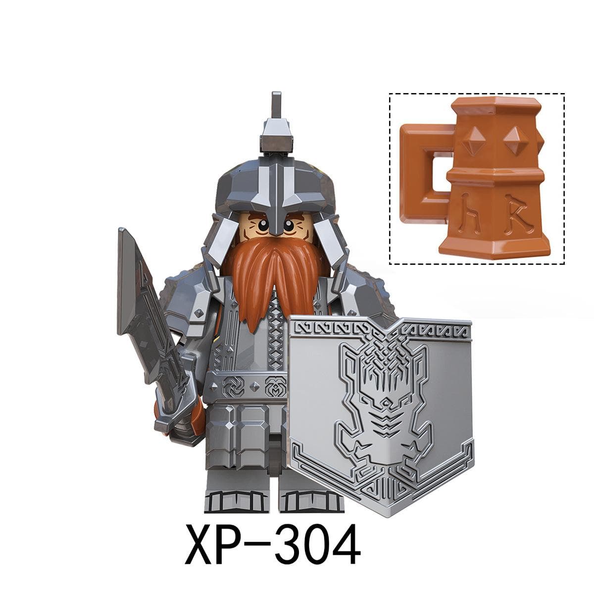 KT1040 Medieval Soldier Warrior Warrior Building Blocks Children's Toys