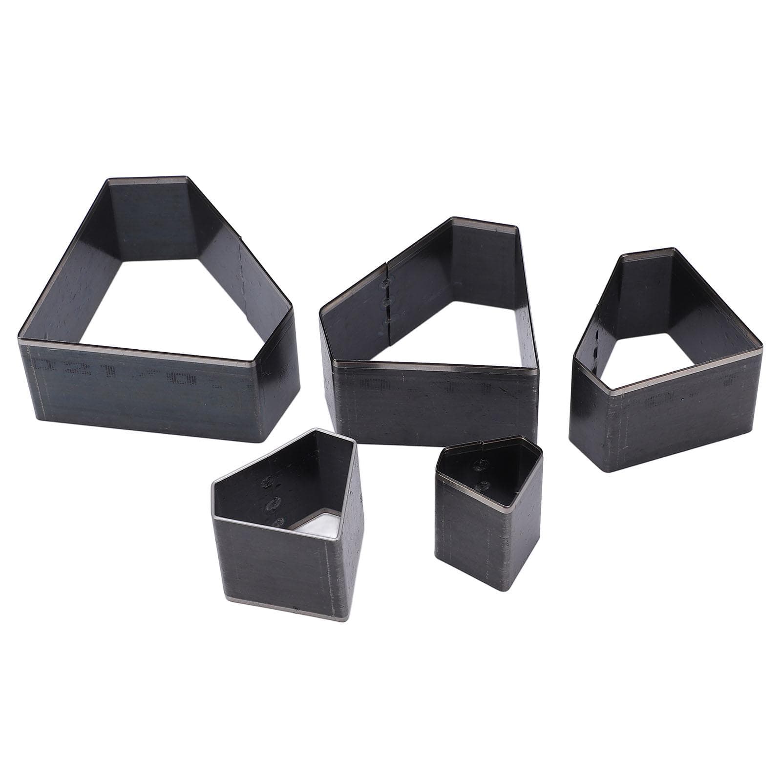5Pcs Leather Die Cutter Hollow Punching Mold Different Sizes Diamonds Shaped DIY Leather Cutting