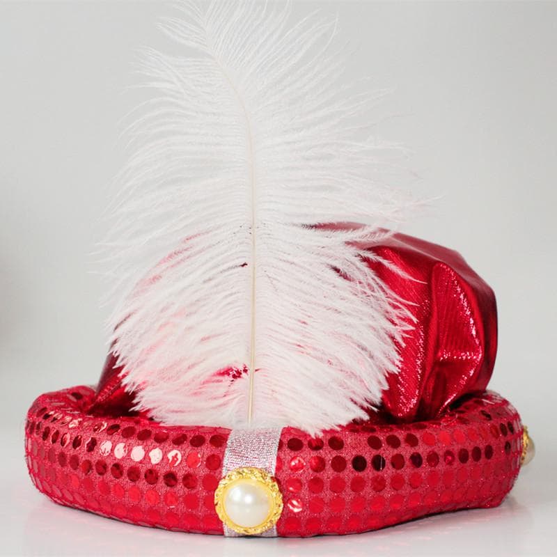 Party Decoration Aladdin Hat Halloween Masquerade Ball Adult Children's Party Hat Performance Supplies One Size red